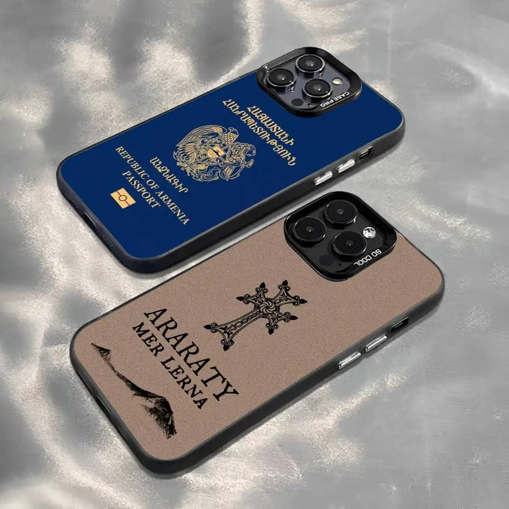 

A-Armenia F-Flag Passport art Phone Case For iPhone 17,16,15,14,13,12,11 Plus,Pro Max,XS,Colorful Silver Phone case Funda Cover