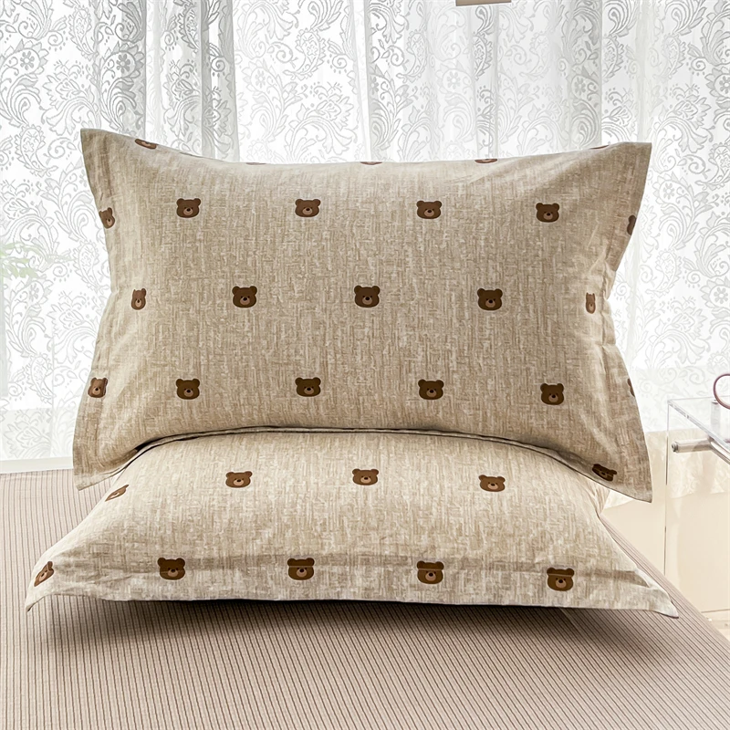 Kissenbezug aus reiner Baumwolle, Einzelbett-Kissenbezug, 48 x 74 cm, Kissenkernbezug aus 100 % Baumwolle, Heimgebrauch für Erwachsene, Babys, Kinder, ältere Menschen