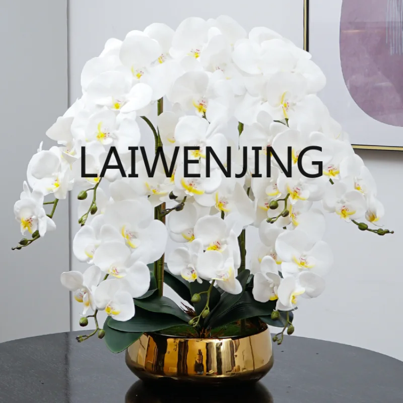 Nordic Light Luxury Phalaenopsis Emulational Flower Decoration Living Room Coffee Table Hallway Dining Table Decoration Flower