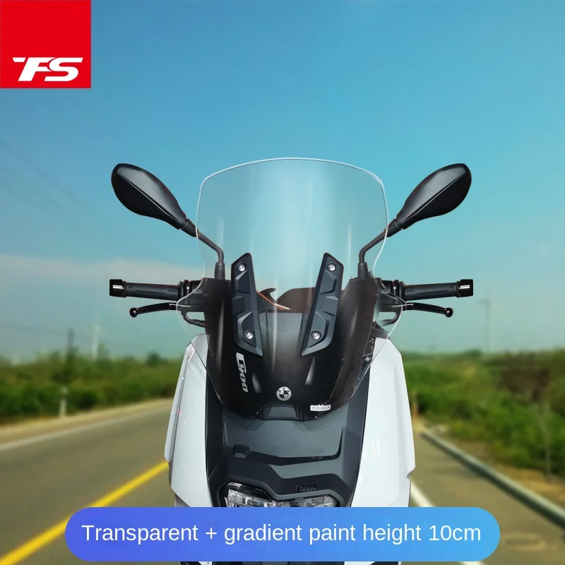 Good Quality For BMW C400X modified with high windshield 25 models C400X front windshield accessories