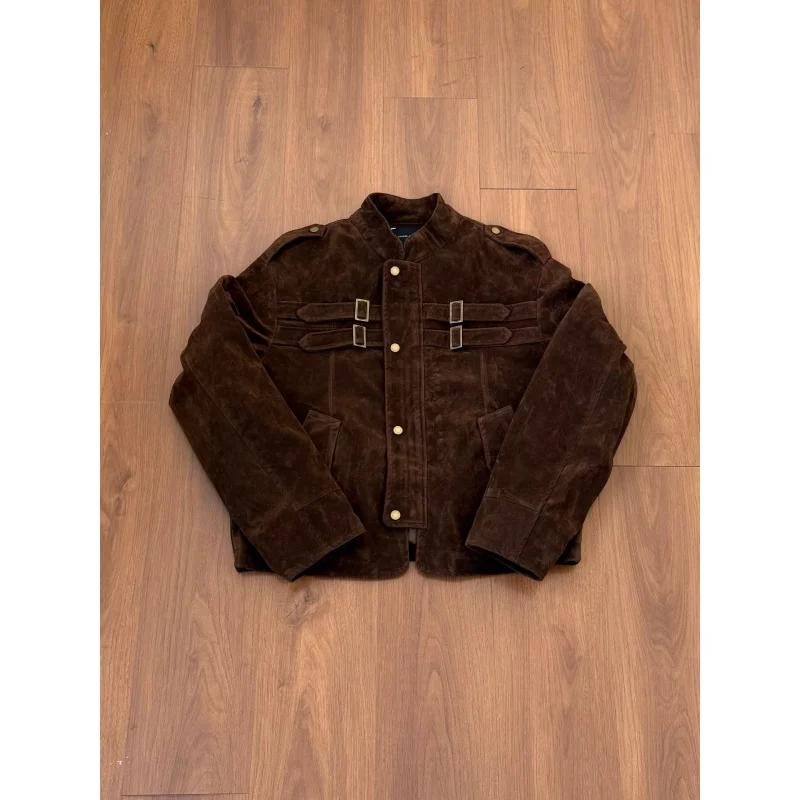 EMEEasy نجاح خمر الجلود يشعر سترة قطن المتخصصة تفكيك تصميم الراقية يشعر الخريف الشتاء سميكة معطف دافئ #3