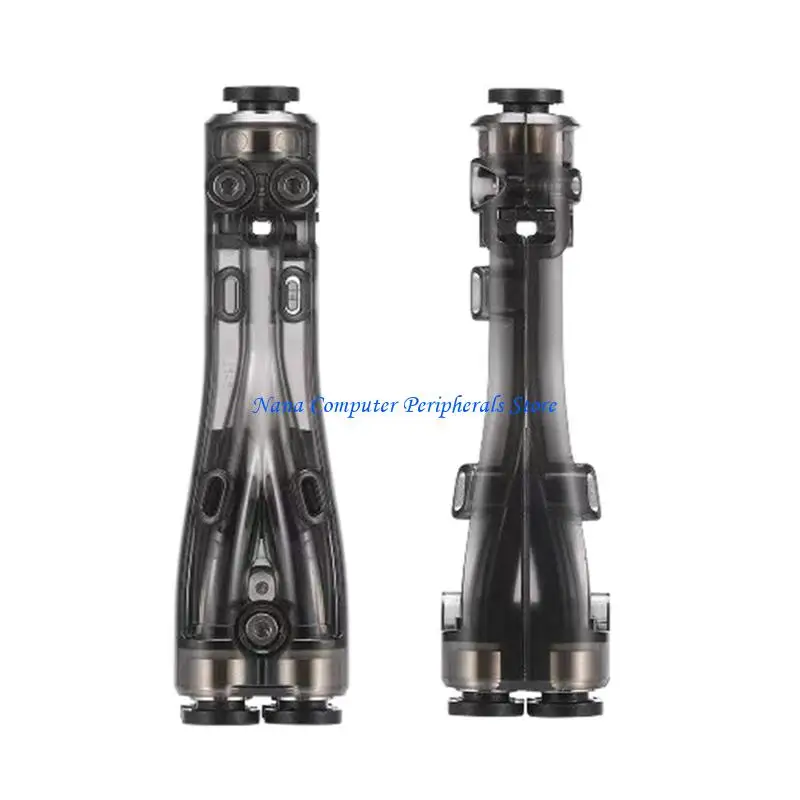 

F68C Heat Resistant Five Way Filament Cleaning Pad Adapter for H2D/H2S 3D Printer Filament Pipe Expansion Port Accessories