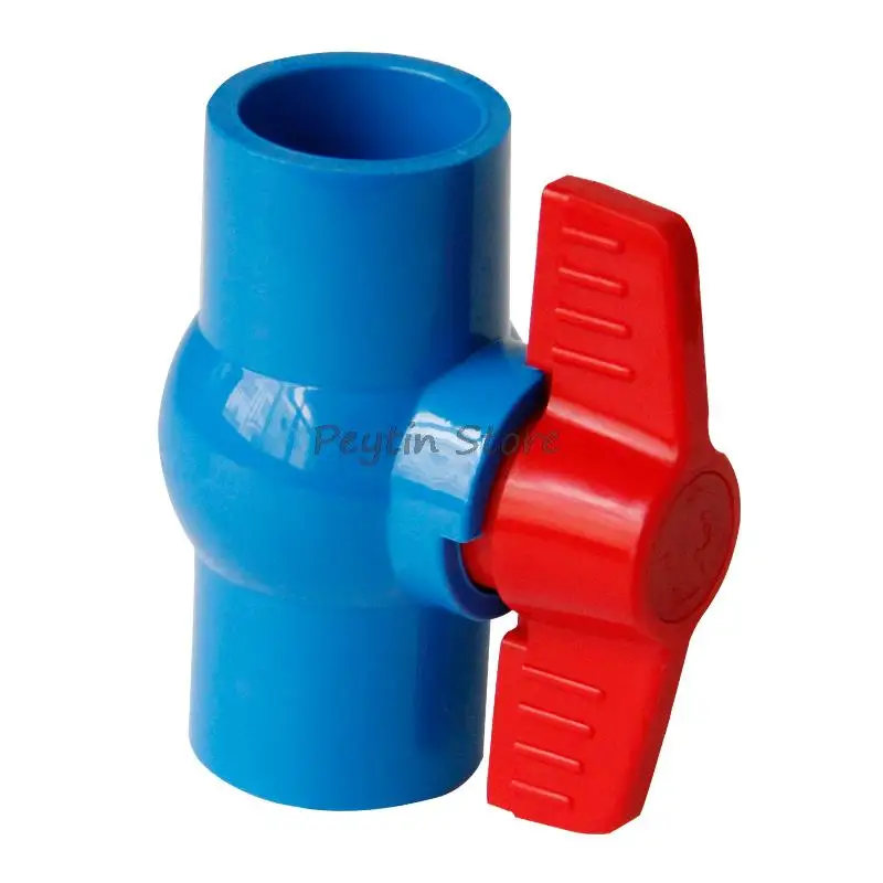 

1Pc Inside Diameter 20/25/32mm or 1/2" 3/4" 1" Female Thread PVC Blue Ball Valve Switch Water Pipe Fittings