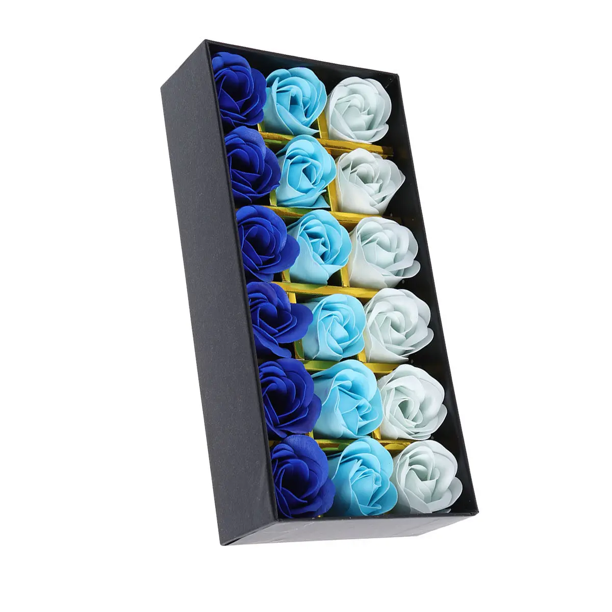 

12Pcs Rose Soap Gift Box Gradient Artificial Soap Flowers Multicolor Scented Wedding Party Home Decoration Sweet