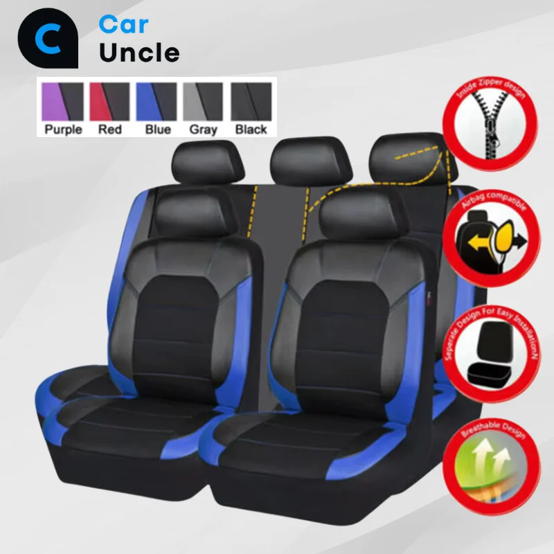 

Universal Leather Seat Cover Kit Upholstery Protector Automotive Spare Parts Universal Auto Interior Car Seat Cover Accessories