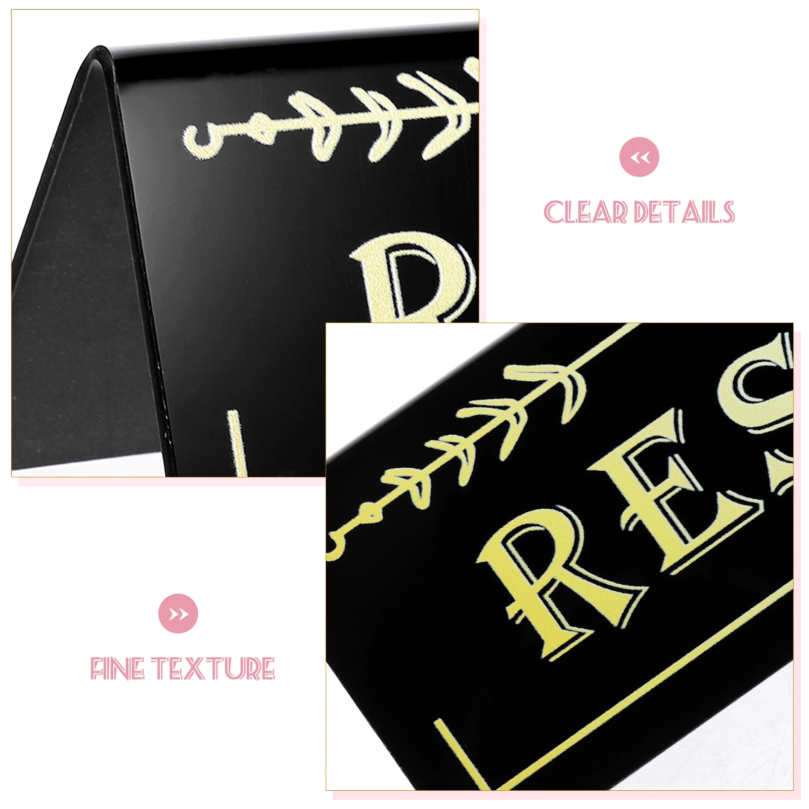 

2Pcs Acrylic Reserved For Wedding Table Signs for Wedding Party Memory Setting Reserved Seating Signs Safe