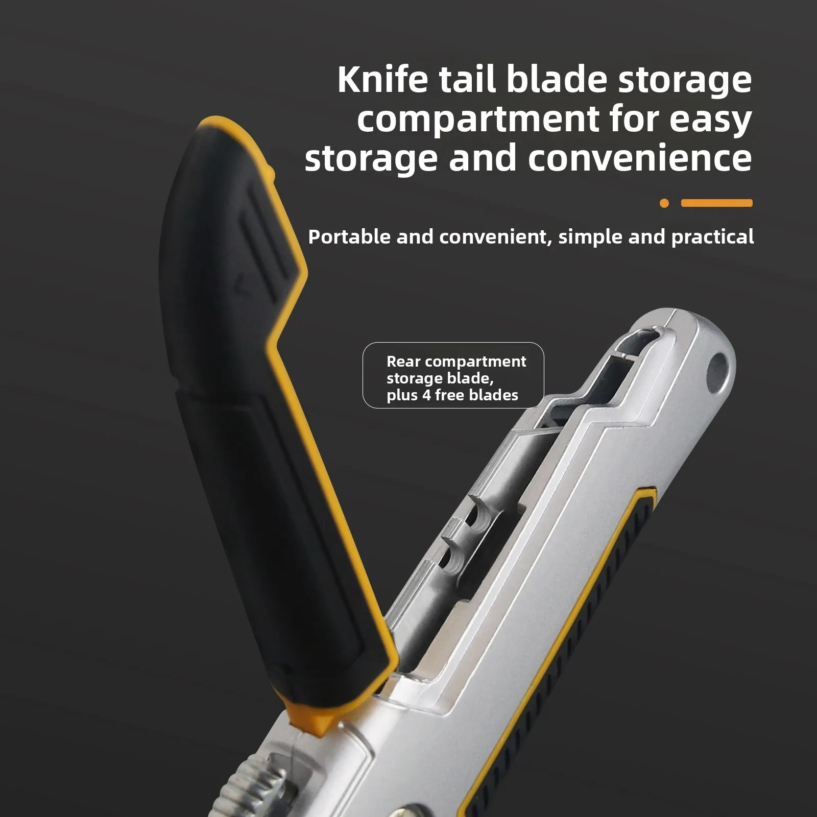 Decoration team Professional Tools Cutting Paring Knife Retractable Utility Knife Heavy Duty Zinc Alloy Box Cutter Utility knife