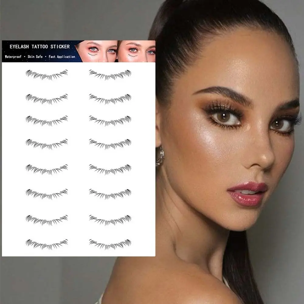 Autocollant de Faux-Cils betérieurs avec Impression par Transfert d'Eau, Outil de Maquillage pour Paresseux