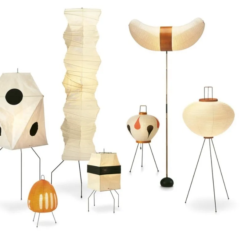 Japanese-style desk lamp Floor lamp, hotel homestay retro lamp, bedroom medieval wabi-sabi wind rice paper, cross-border lamp