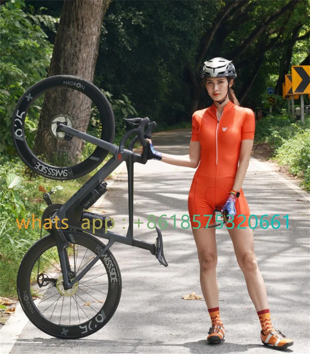 Women Cycling Clothing Bike Short Female Monkey Jumpsuit Suit Yellow-Green Cyclist Outfit With GEL Bouncy Lycra Triathlon 2023