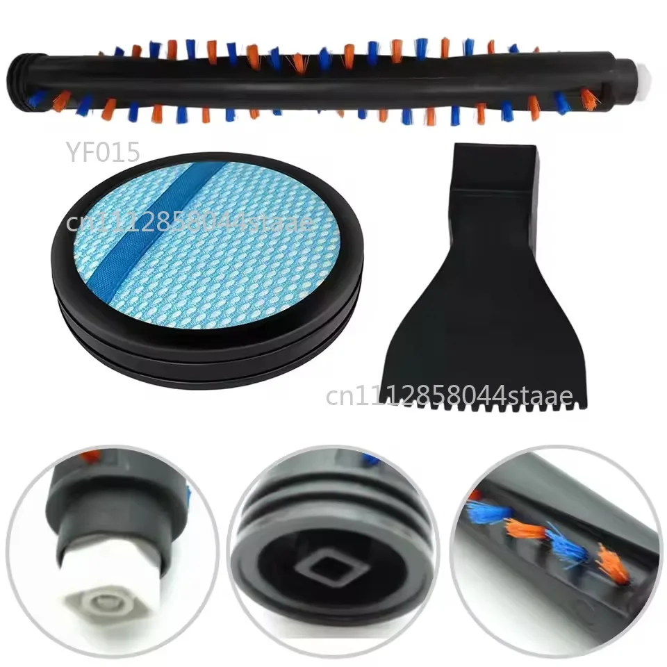 Vacuum Cleaner Parts Set Brush Roller + Filter + Crevice Nozzle FC6162/6164/6166/6168/6169/6409/6107/6408/6402 Compatible