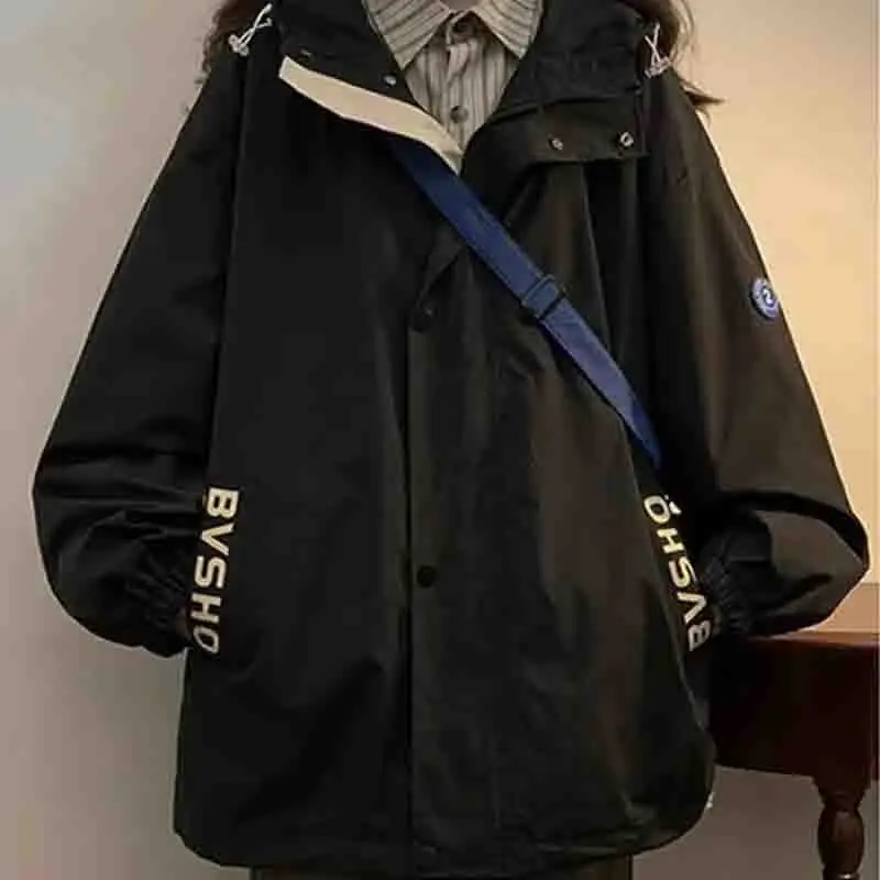 European And American Hiphop Jacket Women's Spring  Autumn 2023 Outdoor Commuter Outcoat  Design Sense Minority Outerwear