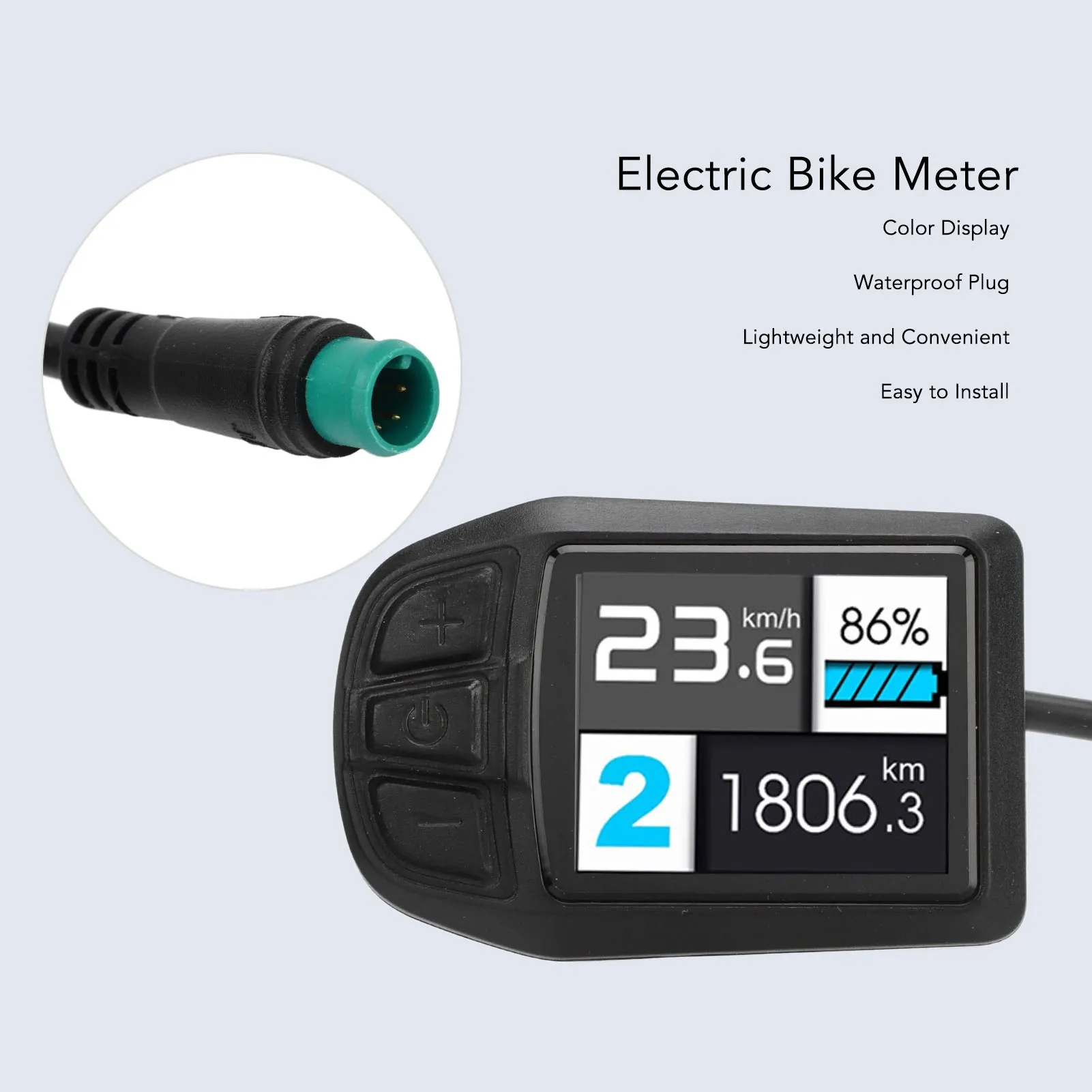 UKC3 Color Display, Electric Bike Display TFT UKC3 ABS Electric Bicycle Lithium Assisted Conversion Accessories