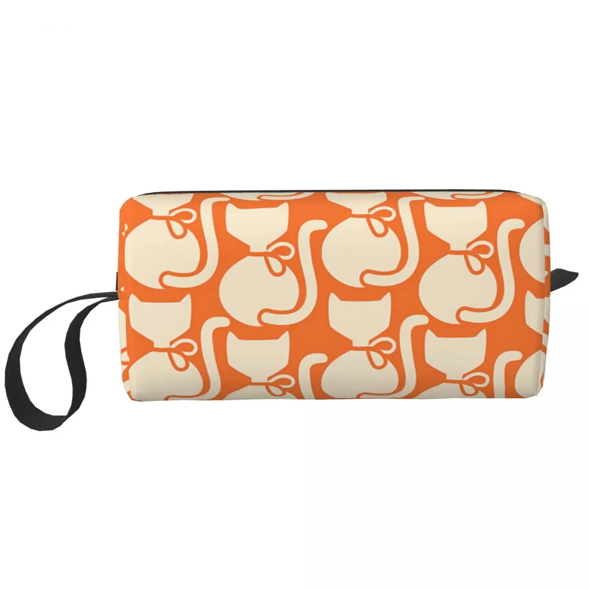 

Custom Callie Cat By Orla Kiely Cosmetic Bag Women Large Capacity Makeup Case Beauty Storage Toiletry Bags Dopp Kit Case Box