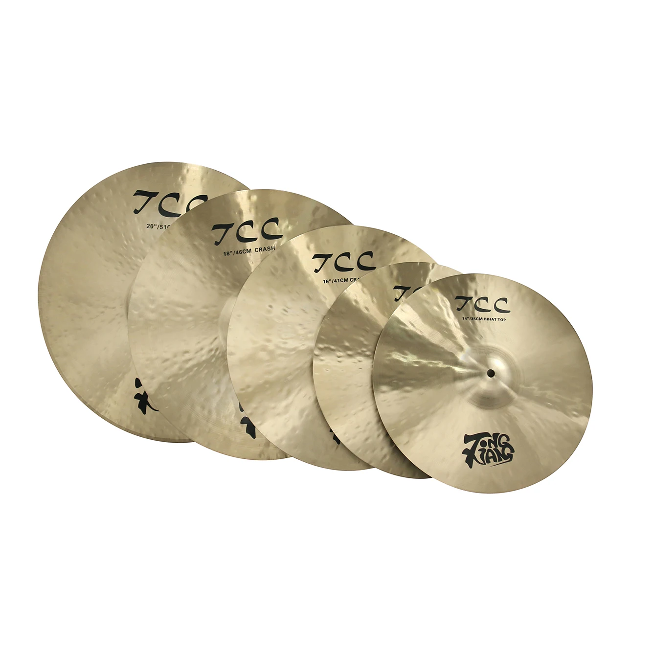 

Chinese Handmade B25 5pcs Drum Cymbals Set For Professional Drummers