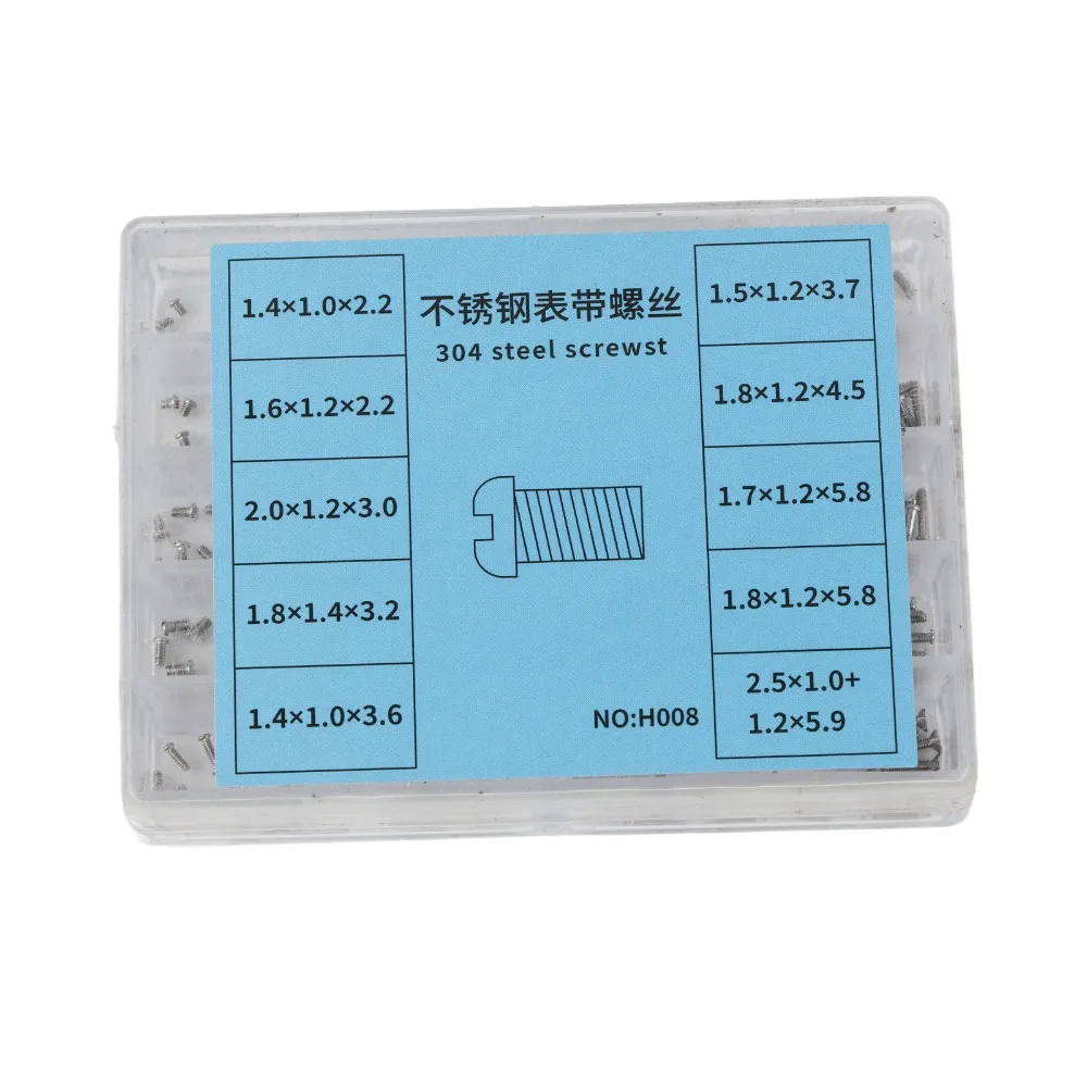 Precision 304 Stainless Steel Watch Screws Mini Size Watch Repair Screws Watch Back Cover Screws Watch Maintenance