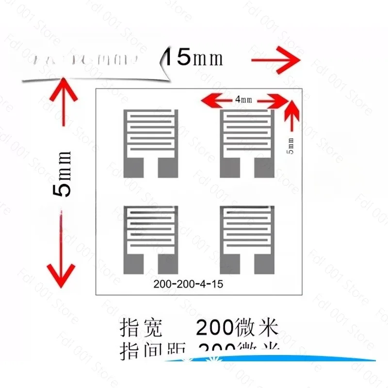 Custom Interdigitated Electrode Mask Stainless Steel Shadow Mask  Deposition Sample Sale 1 pcs
