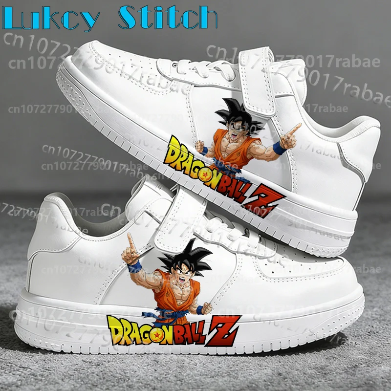 Hot Selling Dragon Ball Printing Shoes 7-18 Year Old Boys Girls Fashion Soft Sports Shoes Goku Graffiti Kids Shoes Size 28-40