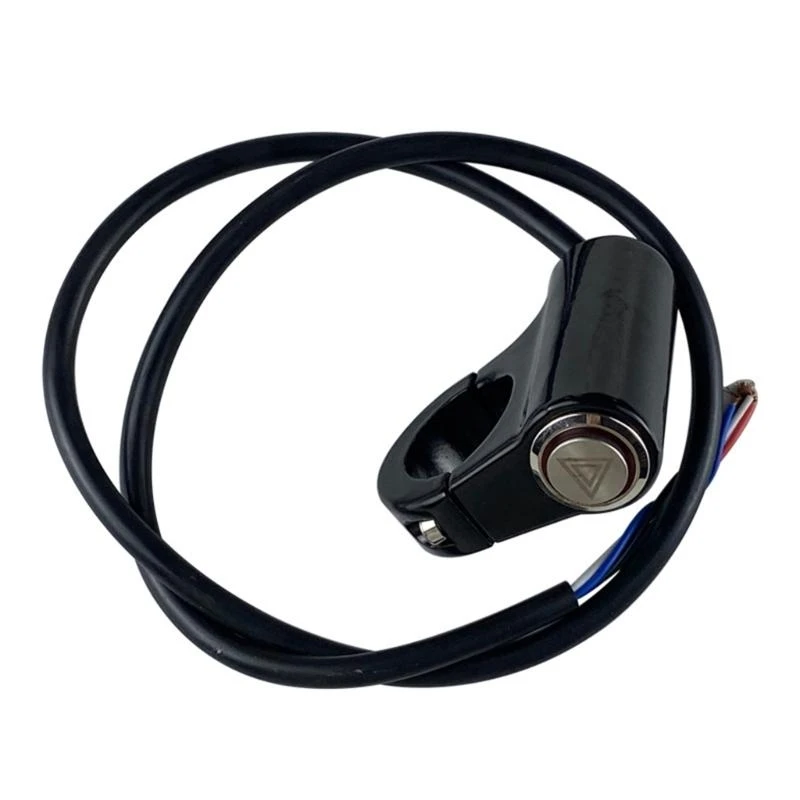 Motorcycle Switch Hazard Light Switch Button Electric Dual Flash Warning Emergency Lamp Flasher Motor Accessories