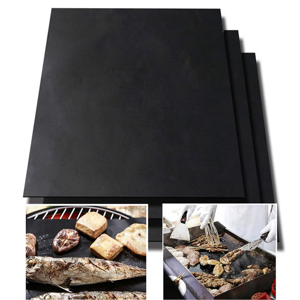 

3 Pcs Baking Pad Oven Liners Non Stick Heat Resistant Baking Pad Mat Reusable Oven Liners Grill Mat Grilling Platter