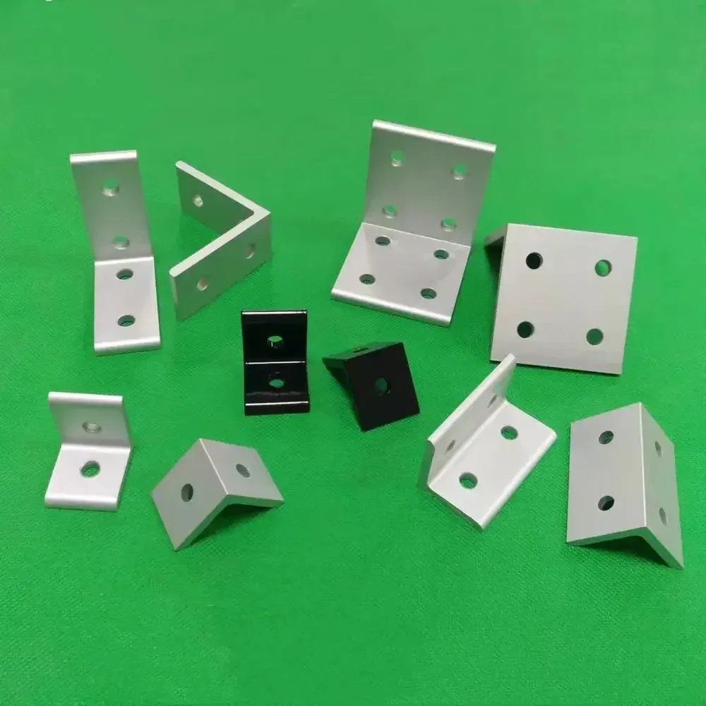 8 Holes 90 Degree Brackets Corner Fitting Angle Aluminum 2040 3060 4080 4590 50100  L Connector Bracket Fastener