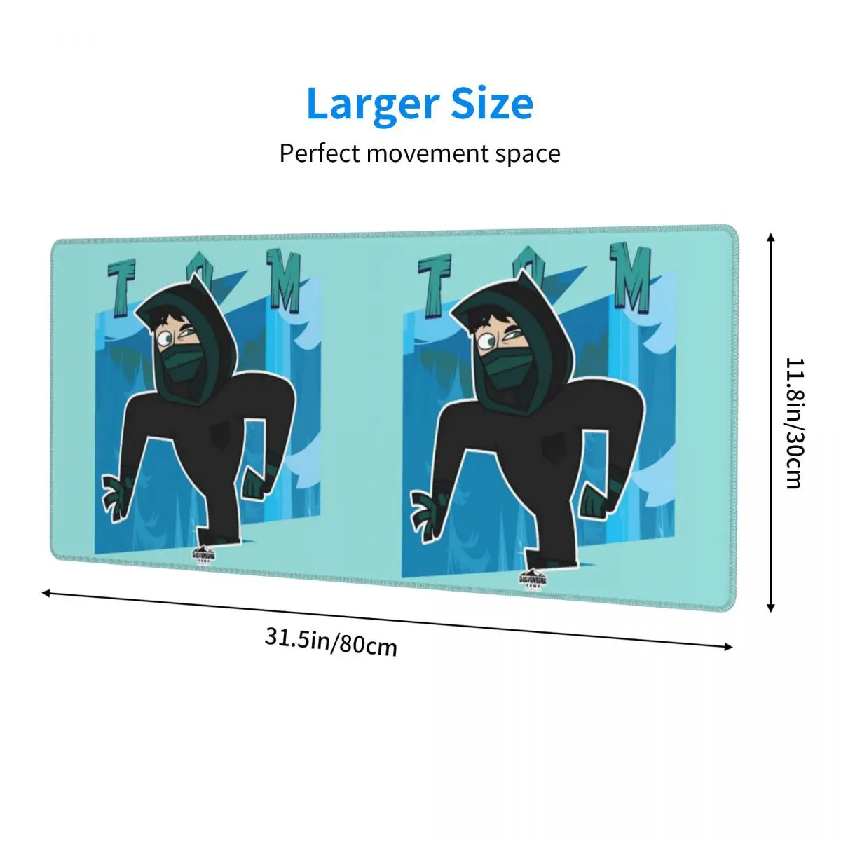 Adventure Camp Tom Large Mouse Pad Computer Keyboard Mouse Mat Gaming PC Laptop Desk Mat Office Accessories Table Mats