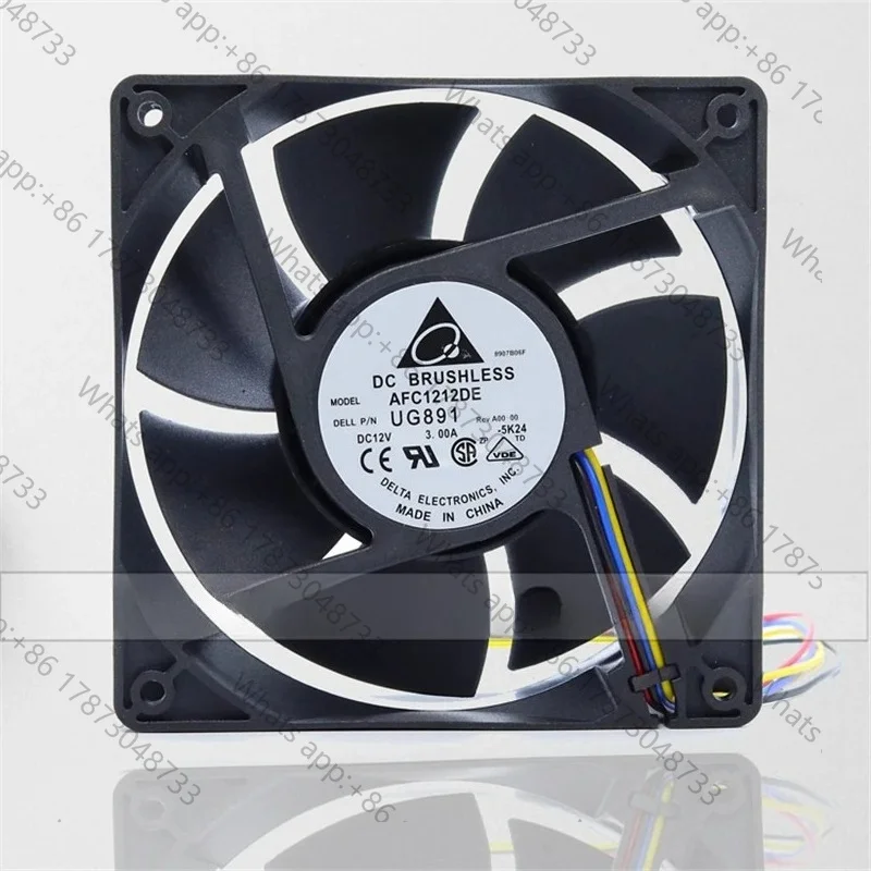 Original AFC1212DE 12CM 12V 3A 12038 ultra-large air volume 4wire PWM intelligent temperature control Ant S9 violent cooling fan