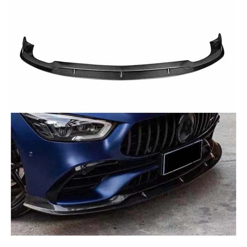 

Prepreg Dry Carbon Fiber Bodykit Front Bumper Lip Diffuser Spoiler Splitter for Mercedes Benz GT43 GT50 GT53