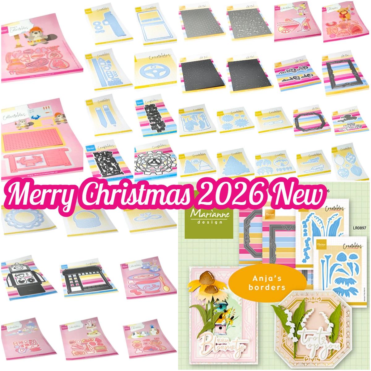 Troqueles de corte de metal para adornos navideños, velas y árboles de Navidad, para álbumes de recortes, álbumes de fotos, decoración, grabado en relieve y manualidades de papel DIY