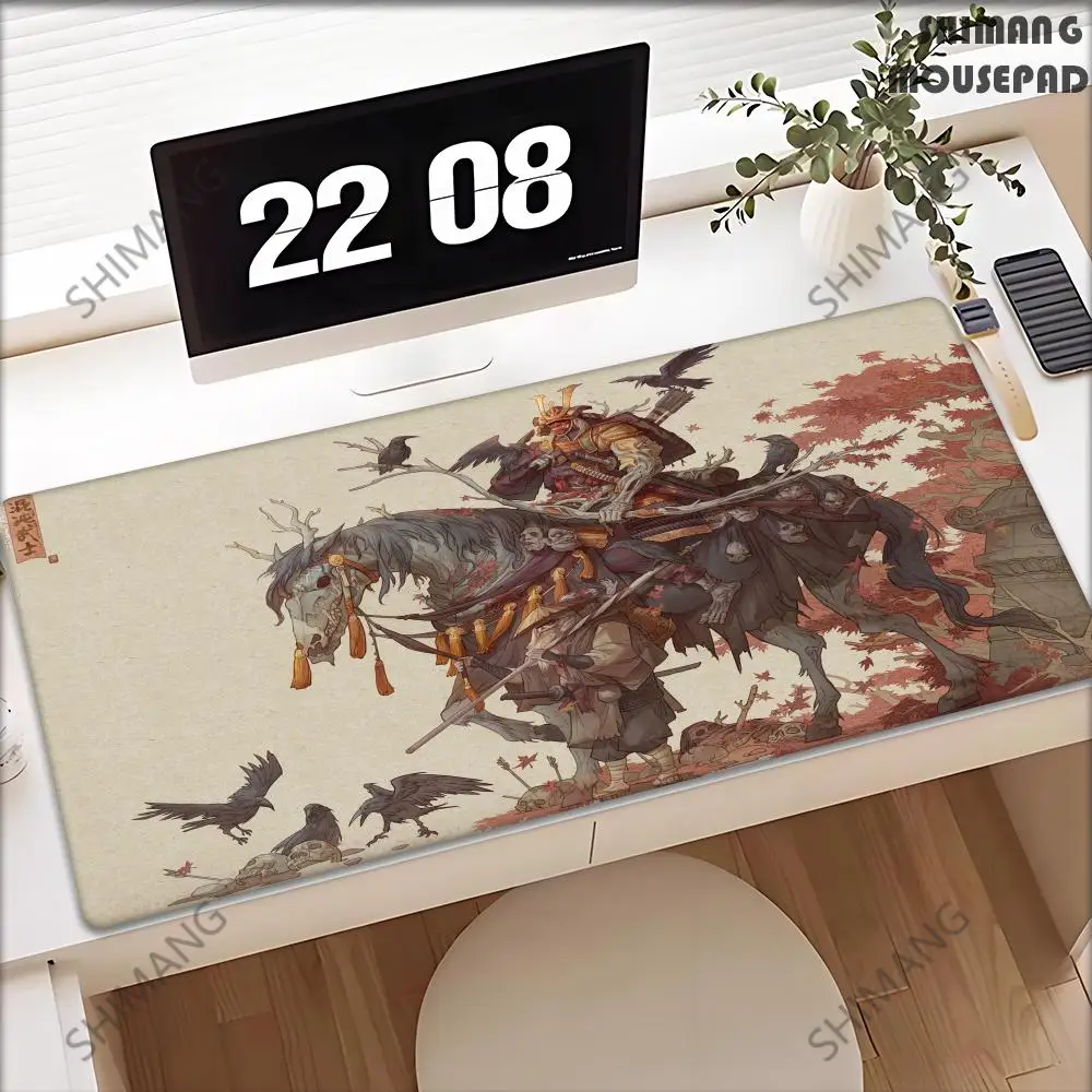 New Arrival Chaos Samurai Anime Mousepad Gamer Keyboard Large Mouse Pad Gaming Accessories