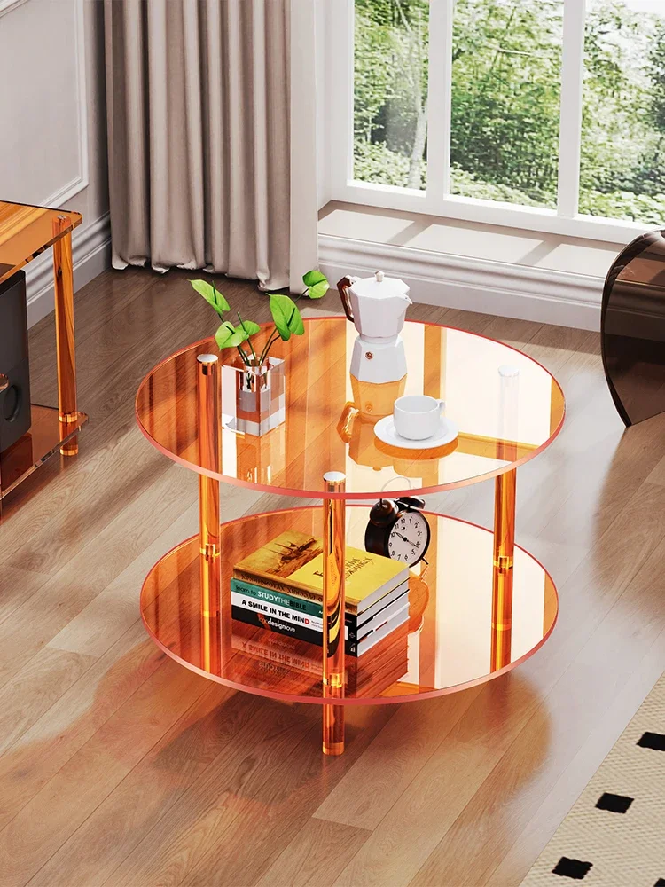 Tea table, living room, household small unit, small table, minimalist, light luxury, high-end feeling, movable