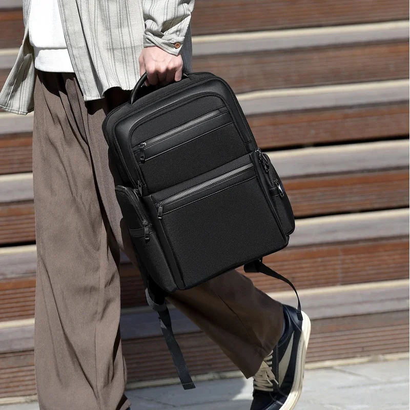Backpack Schoolbag New High Quality ballistic nylon180 Degree Opening and Closing Men's Business Backpack Multifunctional Laptop