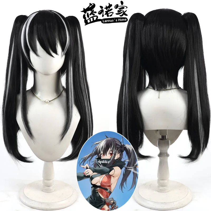 

Anime Azur Lane U-47 Cosplay Wig Halloween Carnival Party Props Synthetic Hair Heat Resistant Fiber + Wig Cap