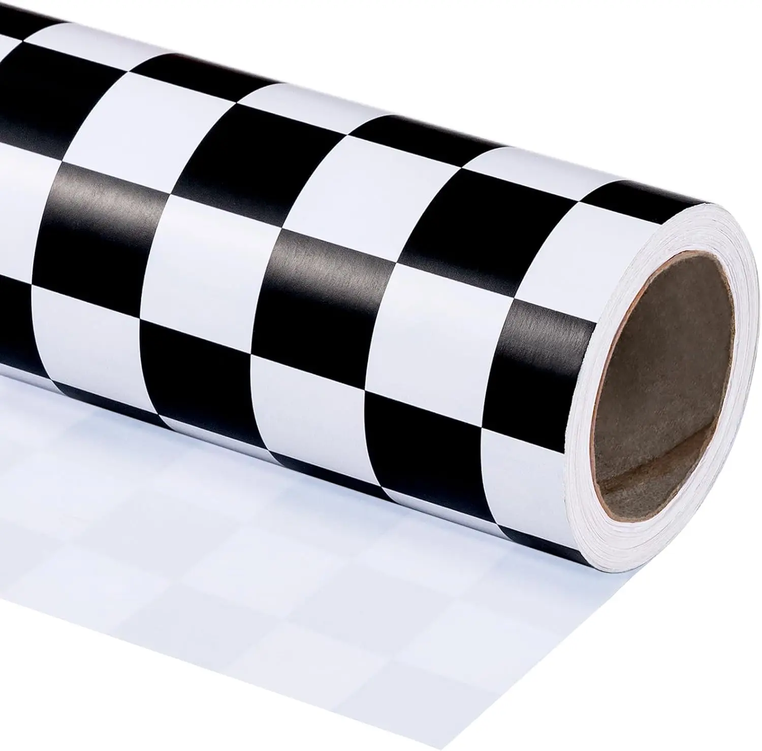 

Checkered Flag Wrapping Paper Roll - 17 Inch X 33 Feet - Race Car Wrapping Paper for Kids Birthday, Girls Boys Birthday, Baby Shower