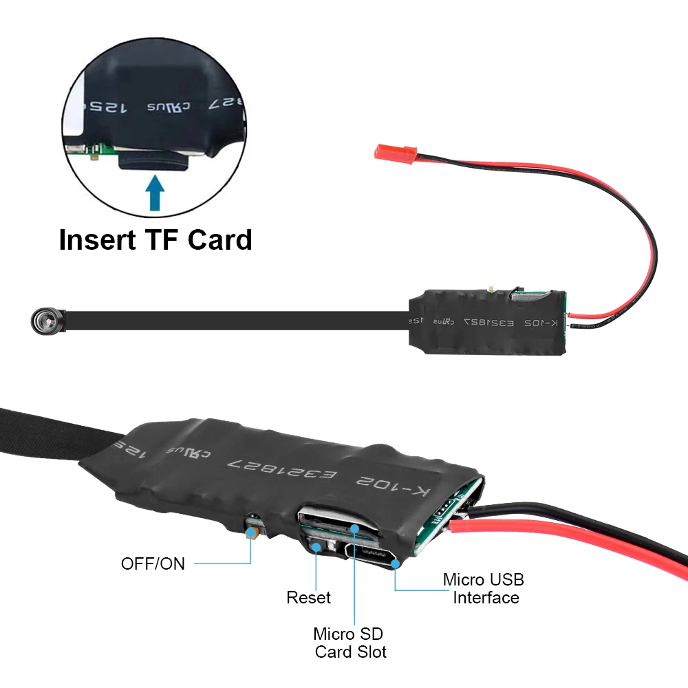 HD 1080P WiFi IP Mini Camera Real-time Home Security Motion Detection Micro Camcorder DIY Module Remote Contro Video Recorder