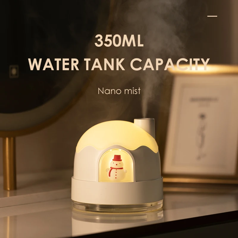 ใหม่ Warm Light Night Light Humidifier Usb Mute ห้องนอนน่ารักเดสก์ท็อป Air Mini Hydration Super Spray Home Humidifier