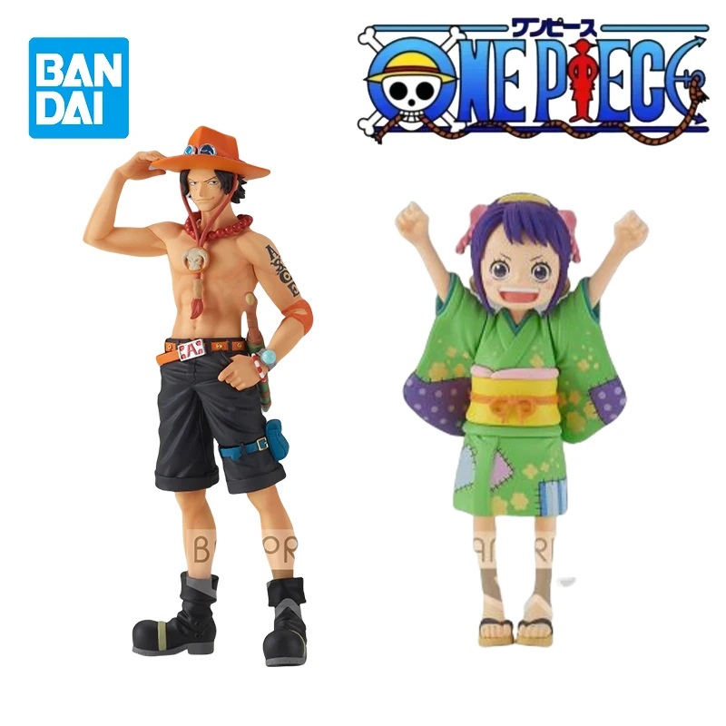 

Original Bandai Banpresto One Piece DXF THE GRANDLINE SERIES Ace Tama Anime Figures Model Trendy Toys Children's Holiday Gifts