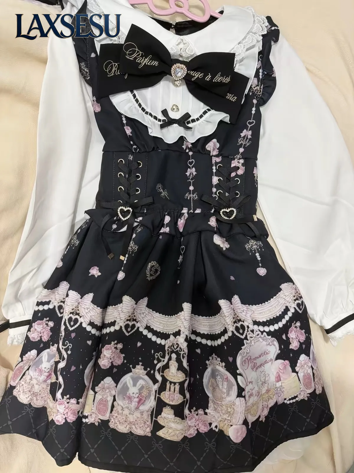 Lolita Suit Japanese Style Women's Two-Piece Suit Sailor Collar Long Sleeve Dress with Shorts Set Sweet Girls' kawaii Outfits