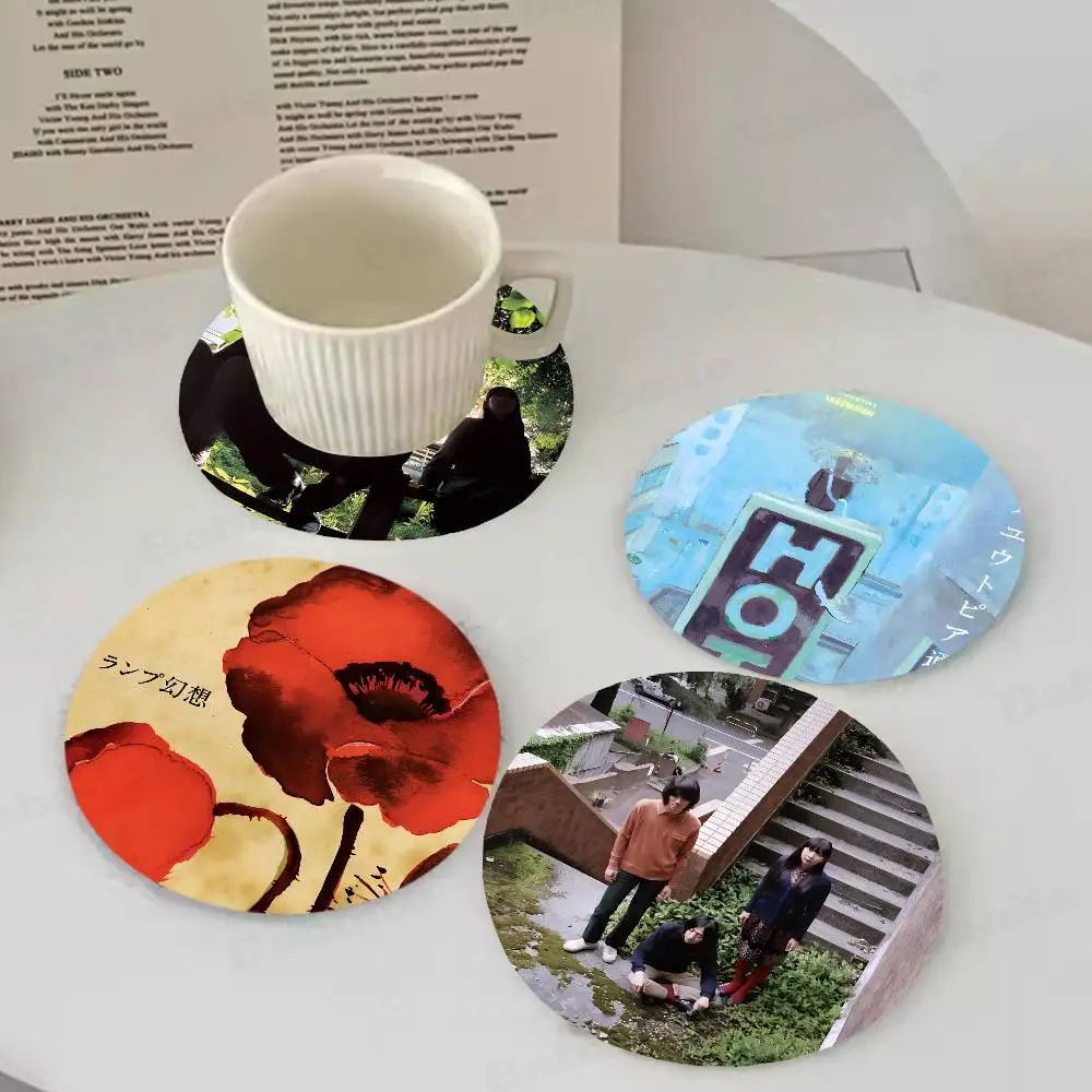 Band Lamp Lamp Genso 1pc Pattern Coaster Tea Cup Heat Insulation Pad Anti-scalding Anti-slip Table Bowl Plate Mat