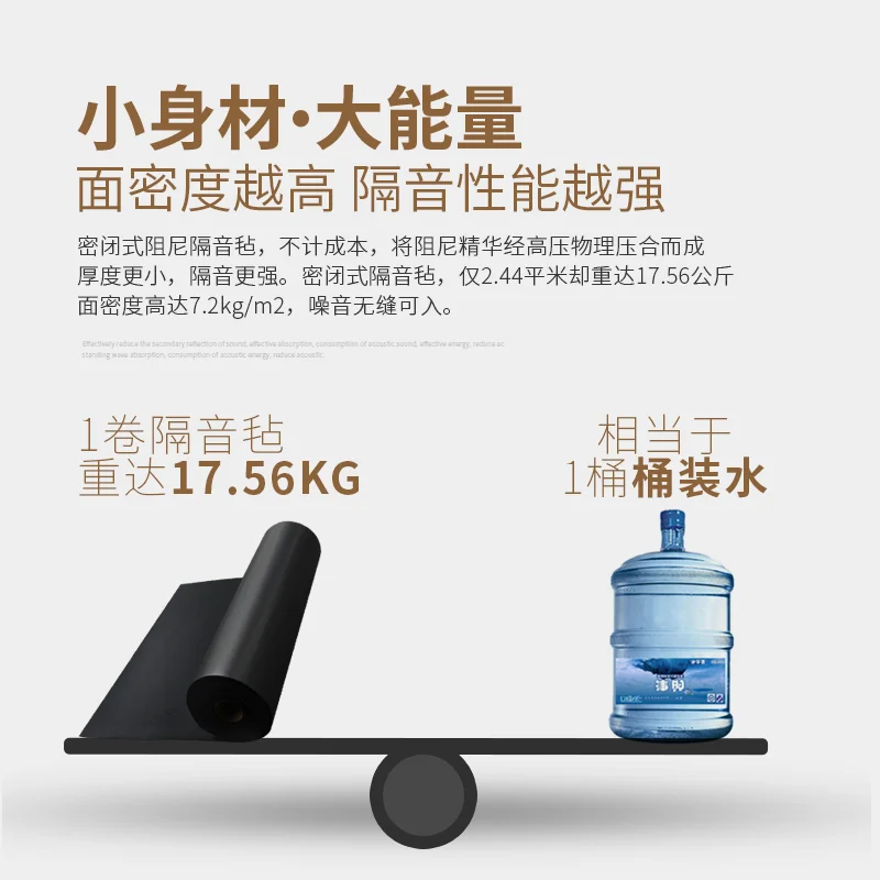 Polymer damping sound insulation felt Bedroom household ceiling sound insulation material Wall ceiling sound insulation blanket