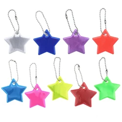 Safety Traffic Light Reflective PVC Star Hanger Reflector Stars Gear Backpacks Strollers Jackets Safe Reflector Keychain