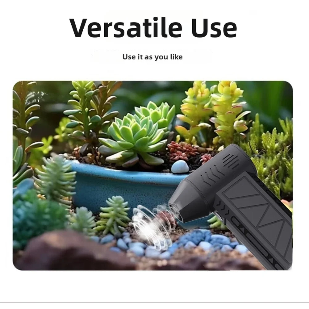 1 PC Nieuwe Fan Sterke Draagbare Power Handheld DustStorm Bron Turbo Jetfan LED Borstelloze Fan Vacuüm Dust Cleaner Blower