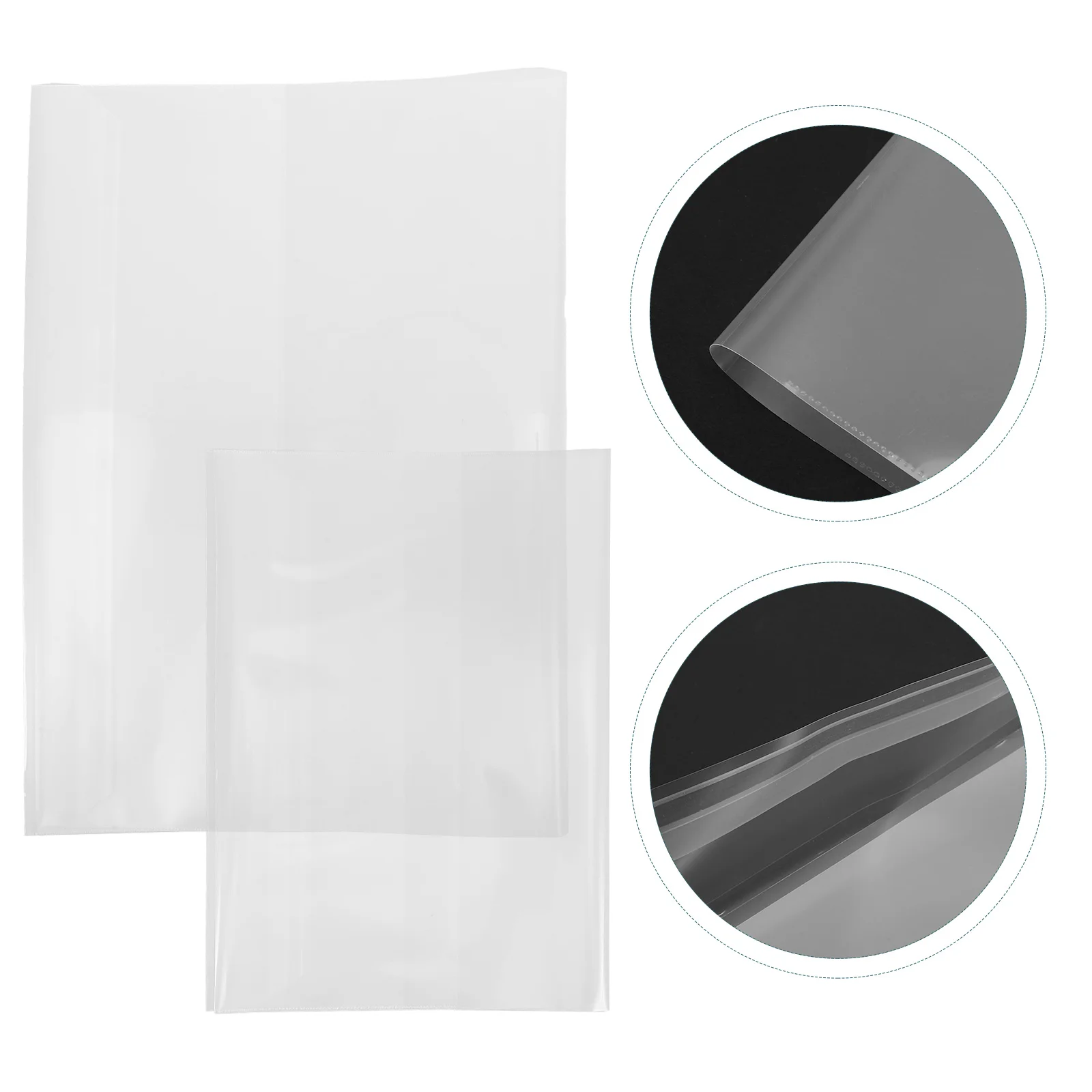 20 Pcs Transparent Book Cover Practical Protector Pouch Scrapbook Protection Covers Students Plastic for Textbooks