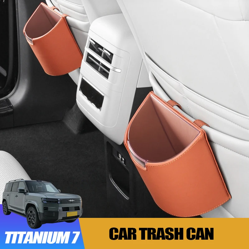 

Hanging Double-Layer Trash Can for BYD Leopard 7 Titanium 7 Seat Back Storage Box Interior Modification Accessories