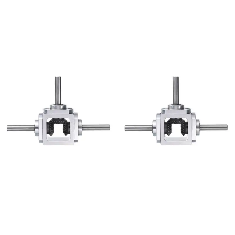KYCOR-2X Gear-Box 90 Degree Right Angle Bevel-Gearbox 1:1 Reversing Double Output Shaft 1 Module 20 Teeth Bevel Gear
