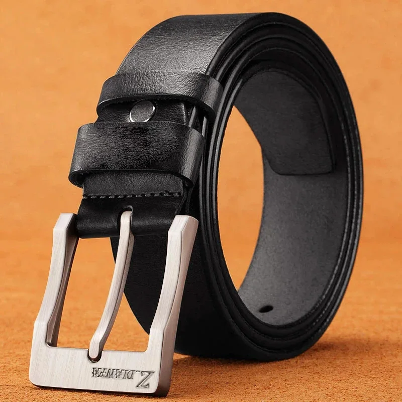 Ceinture en cuir de qualité supérieure pour hommes, ceinture en jean à la mode, durable et réutilisable, tenue décontractée