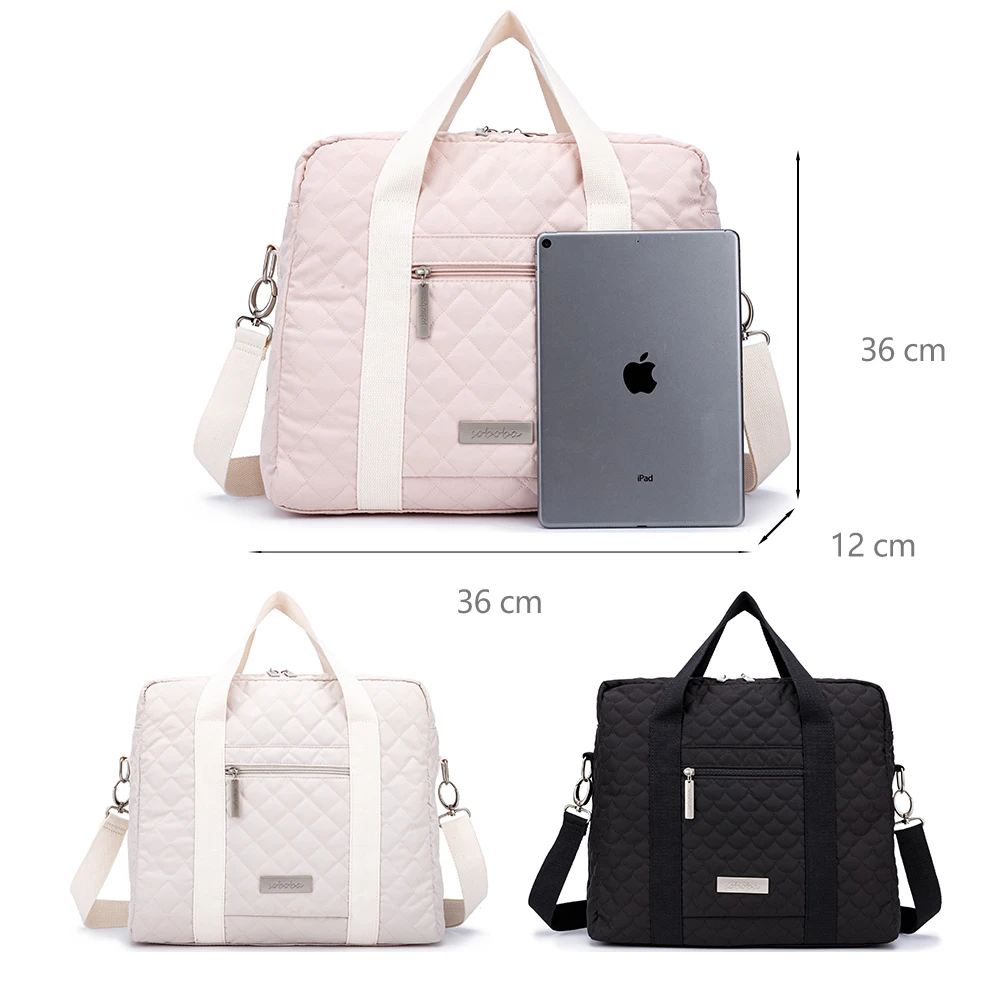 Multifunctional Diaper Bag Tote Quilted Large Capacity Nappy Handbag Mommy Travel Bag Detachable Shoulder Strap for Baby Care