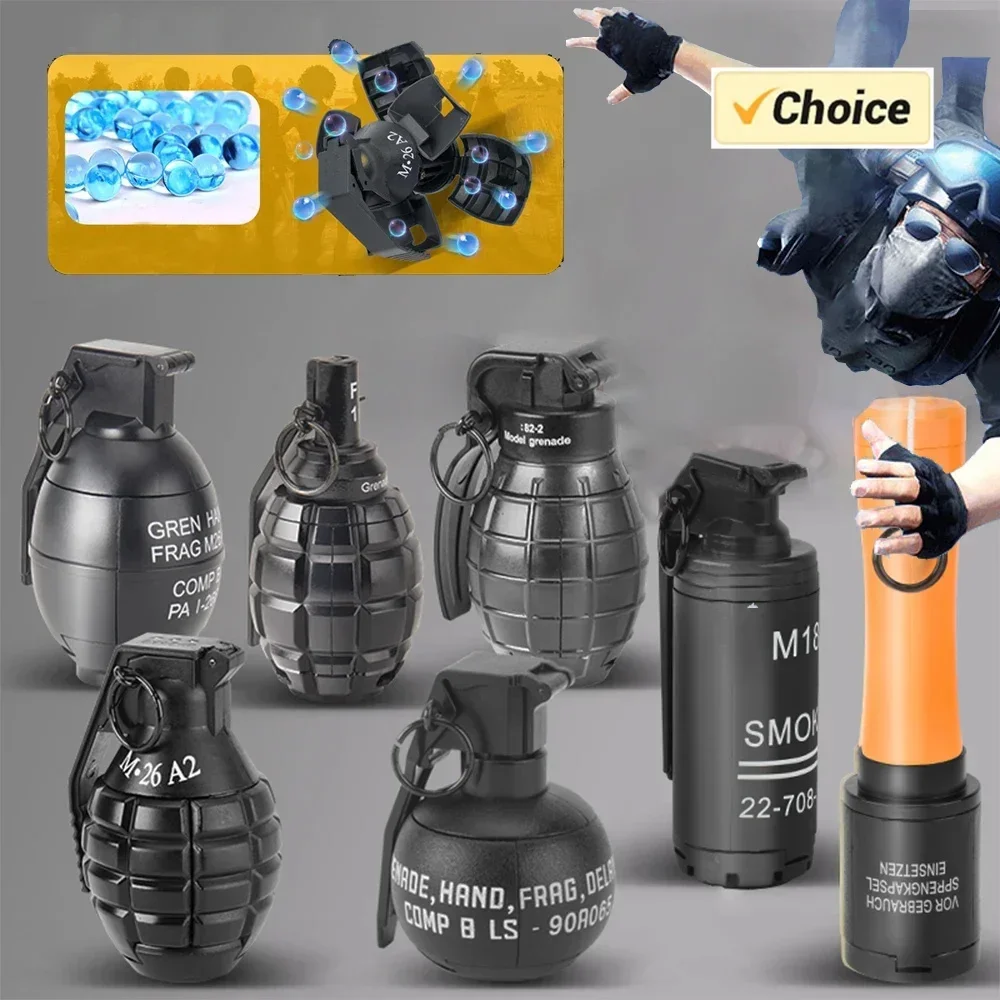 Tactical Airsoft Grenade Combinations CS Grenade Pull Ring Toys Blaster Battle Games Gun Structural Accessories