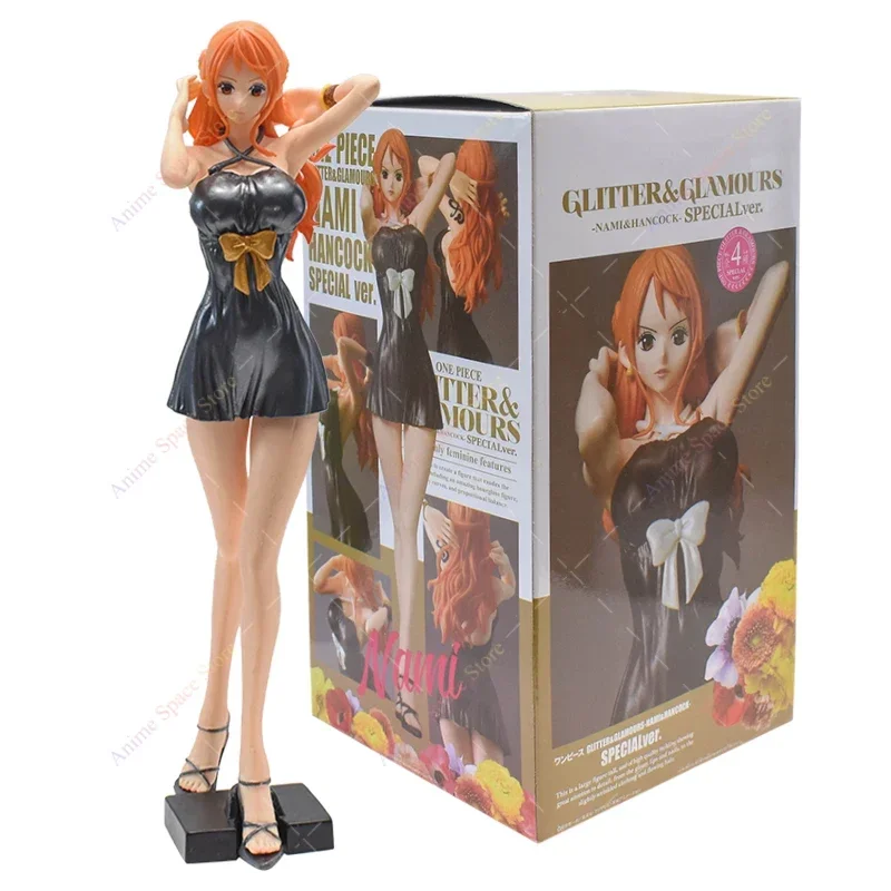 

Hot Sale One Piece Nami Dress Figurine Toys PVC Action Model Nami Glitter Glamour Special Ver. Collection Doll for Boys Gifts