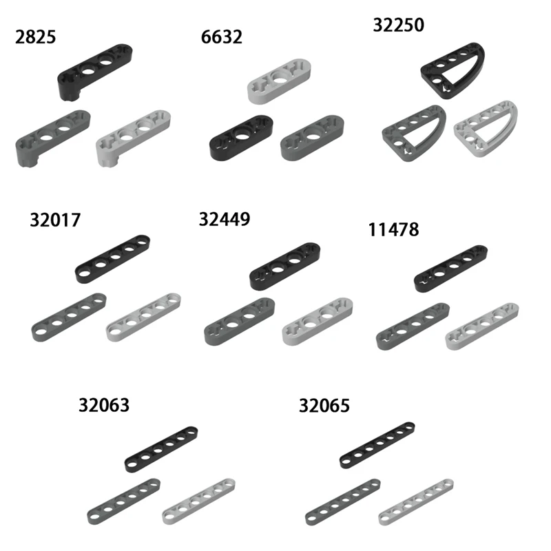 Technical Part Thick Hole Arm Liftarm Beam Building Blocks DIY Assembles Particles MOC Parts Toys 32278 41239 40490 32525 64178